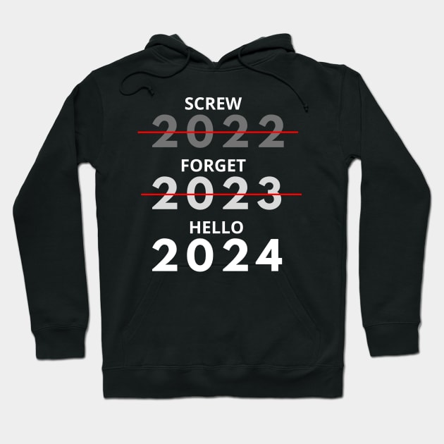 hello 2024 Hoodie by Aldrvnd